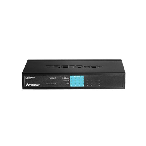 TPE-S44_ImgPrincipal SWITCH 4 PUERTOS RJ45 10/100 MBPS 4 PUERTOS POE 30W (TPE-S44) - Image 1