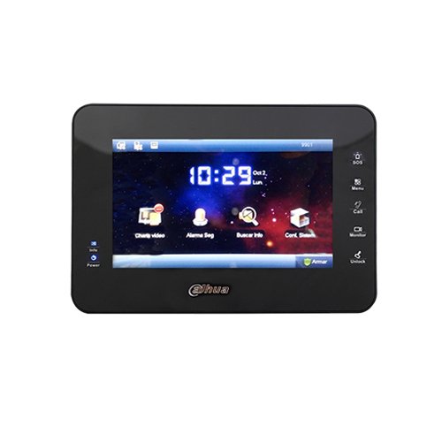 VTH1560B_ImgPrincipal Monitor IP touch 7" PoE SD 4GB / Llamada en Grupo / 8 Sal Alarma / hasta 20 frentes de calle (VTH1560B-J) - Image 1