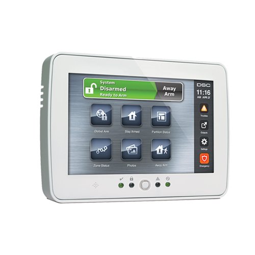 HS2TCHPRO TECLADO PANTALLA TÁCTIL 7" 128 ZONAS, ADMITE SD 32GB, COMPATIBLE CON LAS TARJETAS SERIE POWER PRO HS3032 Y HS3128 (LOC-ALMACEN-H0604) (HS2TCHPRO) - Image 1