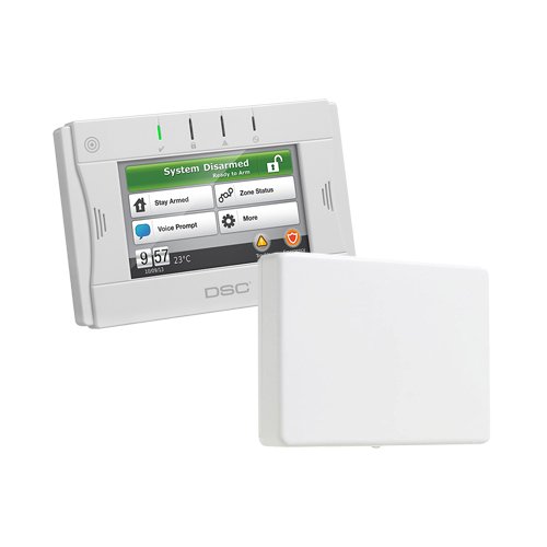 KIT5504-TR5164 TECLADO WTK5504 TOUCH INALÁMBRICO, INCLUYE TR-5164-433 TRANSCEPTOR INALÁMBRICO 2 VÍAS, COMPATIBLE CON IMPASSA Y SERIE POWER (KIT5504-TR5164a) - Image 1